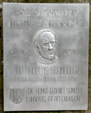 Schmeller Memorial in Rinnberg near Pfaffenhofen (Upper Bavaria) (source: Clarissa Höschel, Ars Verbi)